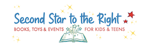 logo of second star to the right bookstore